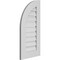 Ekena Millwork Quarter Round Top Left Surface Mount PVC Gable Vent w/ 3-1/2"W x 1"P Standard Frame, 16"W x 32"H GVPQL16X3201SF - alternate 4